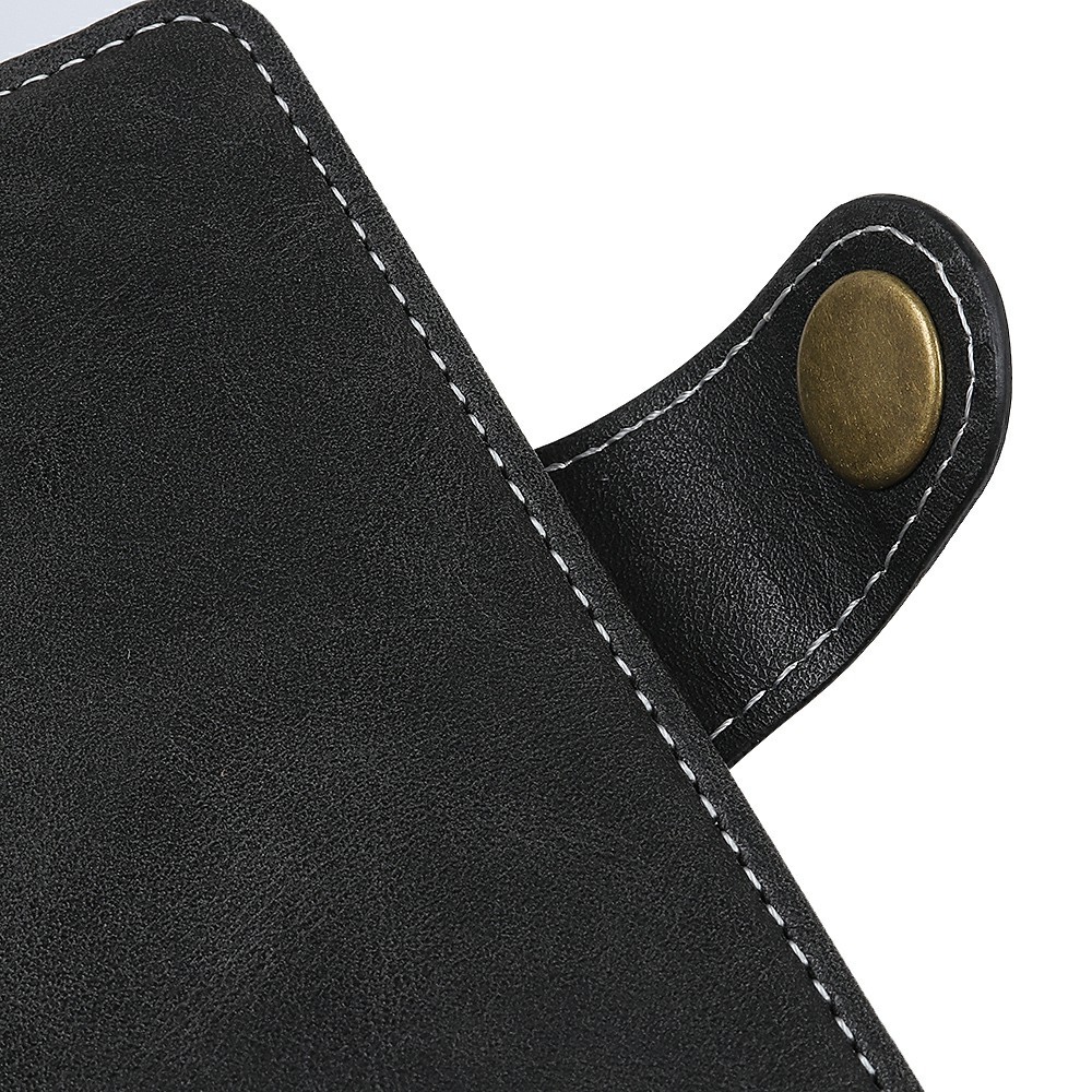 PU Leather All-inclusive Protection S-shape Textured Stand Phone Case Cover with Wallet for Xiaomi Redmi Note 11 - Black-7
