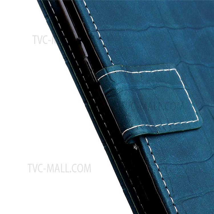 Stand Wallet Crocodile Texture Leather Phone Case Protector with Magnetic Clasp Closure for Xiaomi Redmi Note 11 Pro/Note 11 Pro+ - Green-7