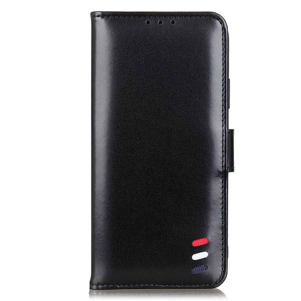 PU Leather Flip Wallet Case Shockproof TPU Shell Protective Cover with Stand for Xiaomi Redmi Note 11 Pro / Note 11 Pro+ - Black-2