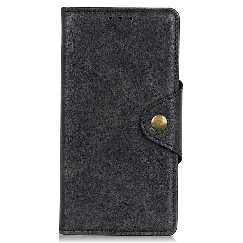 Brass Buckle Magnetic Clasp PU Leather Wallet Case TPU Shockproof Inner Shell with Stand for Xiaomi Redmi Note 11 Pro / 11 Pro+ - Black-2