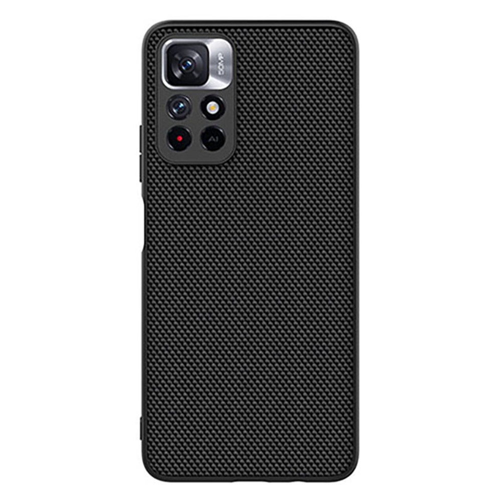 NILLKIN Nylon Fiber Texture Hybrid Impact Soft TPU + Hard PC Shockproof Protective Anti-Slip Case for Xiaomi Redmi Note 11 / Poco M4 Pro 5G-2