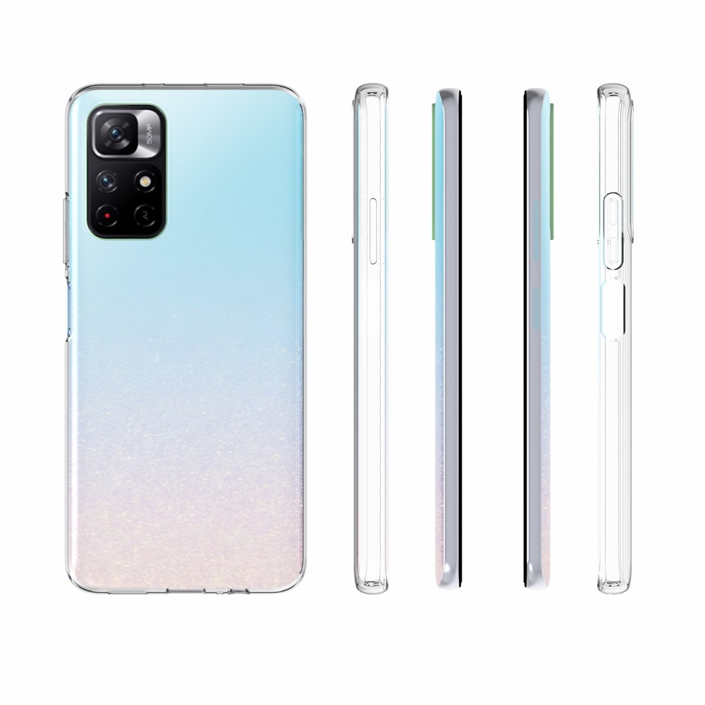 10Pcs/Pack Inner Watermark-Free Clear Mobile Case Soft TPU Phone Shell for Xiaomi Redmi Note 11 / Poco M4 Pro 5G-10