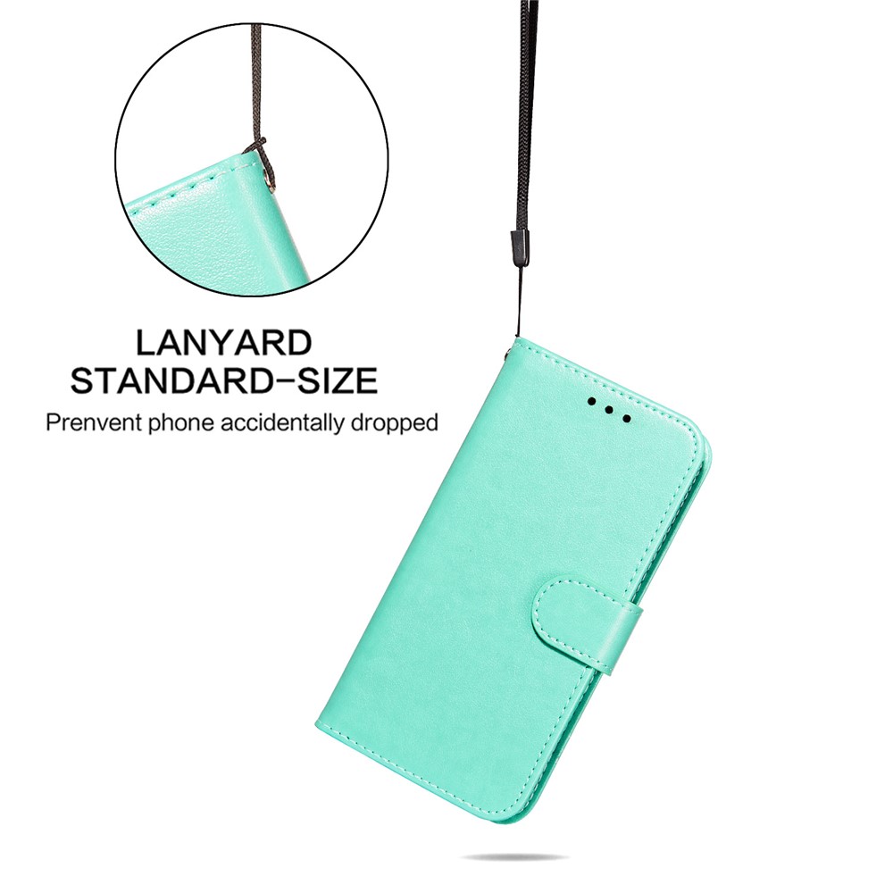 360-Degree Protective Phone Shell Magnetic Closure Solid Color PU Leather+TPU Wallet Stand Flip Phone Case with Wrist Strap for Xiaomi Redmi Note 11 Pro+ / Redmi Note 11 Pro - Green-7