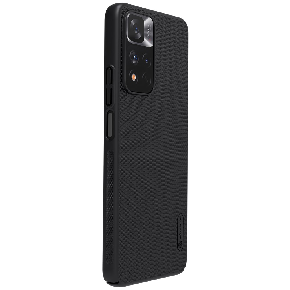 NILLKIN Super Frosted Shield Series Anti-Slip Matte Coating Surface Hard PC Protective Case for Xiaomi Redmi Note 11 Pro / Note 11 Pro+ - Black-3