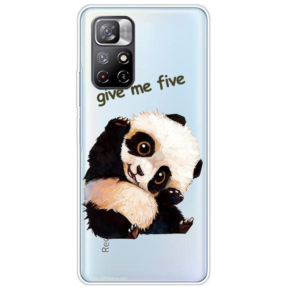 Pattern Printing Thin Light Soft TPU Phone Protective Case Shell for Xiaomi Redmi Note 11 Pro/Note 11 Pro+ - Panda-1