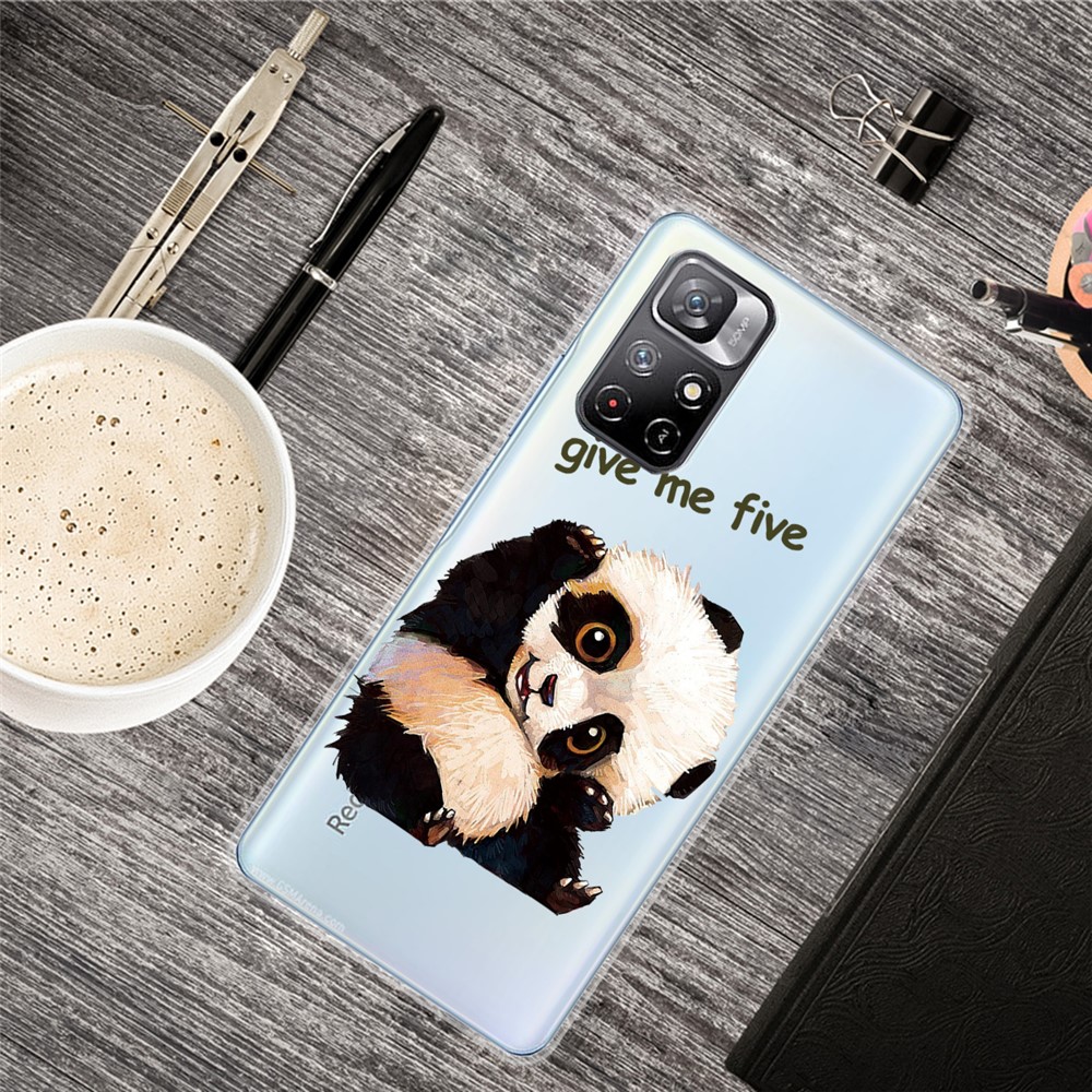Pattern Printing Thin Light Soft TPU Phone Protective Case Shell for Xiaomi Redmi Note 11 Pro/Note 11 Pro+ - Panda-2