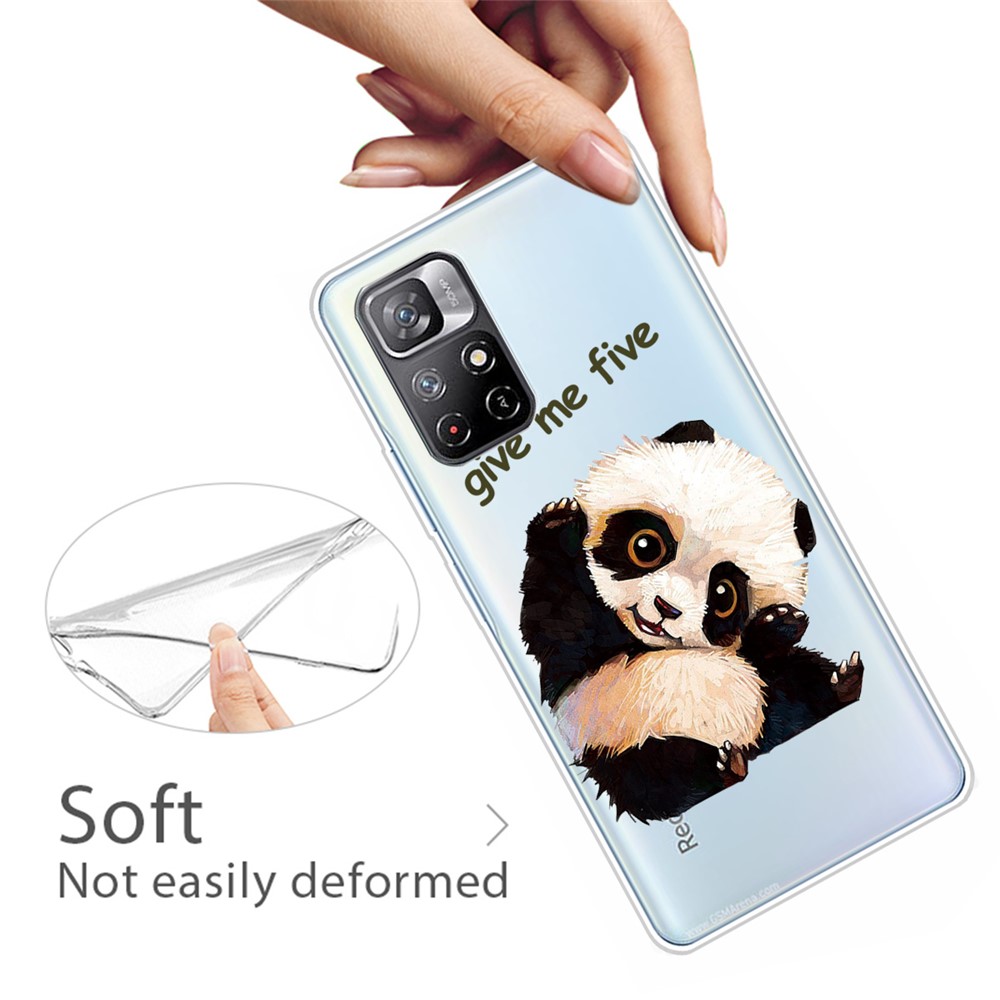 Pattern Printing Thin Light Soft TPU Phone Protective Case Shell for Xiaomi Redmi Note 11 Pro/Note 11 Pro+ - Panda-3