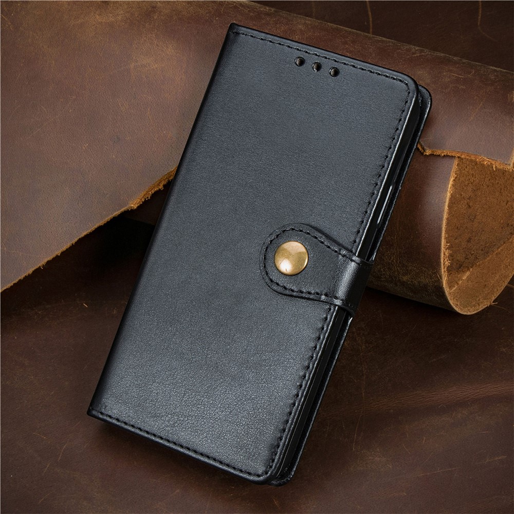 Wallet Function PU Leather Magnetic Round Buckle Stand Flip Cover with Strap for Xiaomi Redmi Note 11 / Redmi Note 11T 5G / Poco M4 Pro 5G - Black-11