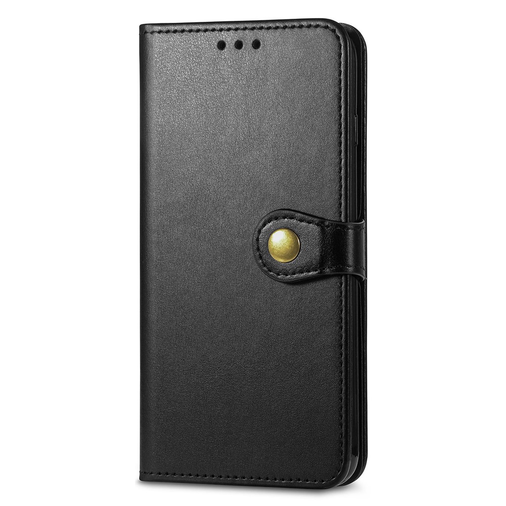 Wallet Function PU Leather Magnetic Round Buckle Stand Flip Cover with Strap for Xiaomi Redmi Note 11 / Redmi Note 11T 5G / Poco M4 Pro 5G - Black-9