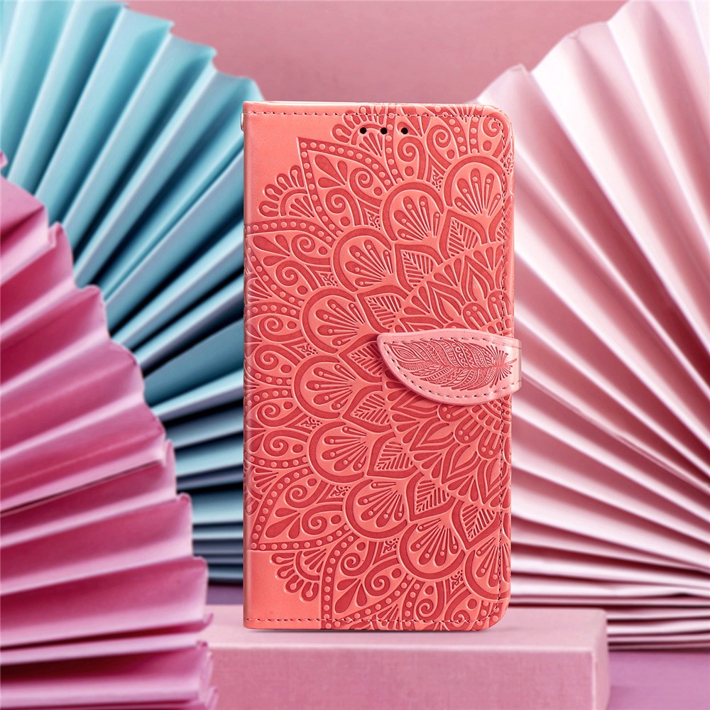 Imprinted Dream Wings Pattern PU Leather Folio Wallet Stand Flip Cover with Strap for Xiaomi Redmi Note 11 / Redmi Note 11T 5G / Poco M4 Pro 5G - Orange-10