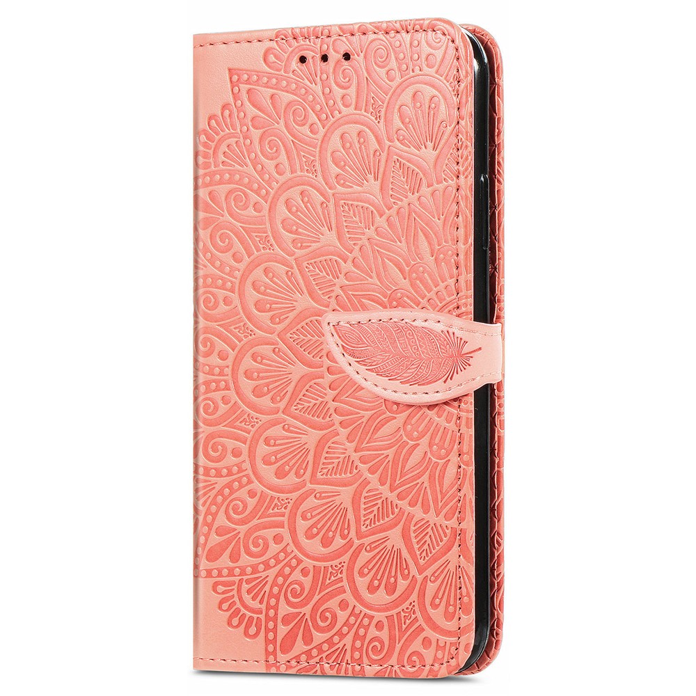 Imprinted Dream Wings Pattern PU Leather Folio Wallet Stand Flip Cover with Strap for Xiaomi Redmi Note 11 / Redmi Note 11T 5G / Poco M4 Pro 5G - Orange-7