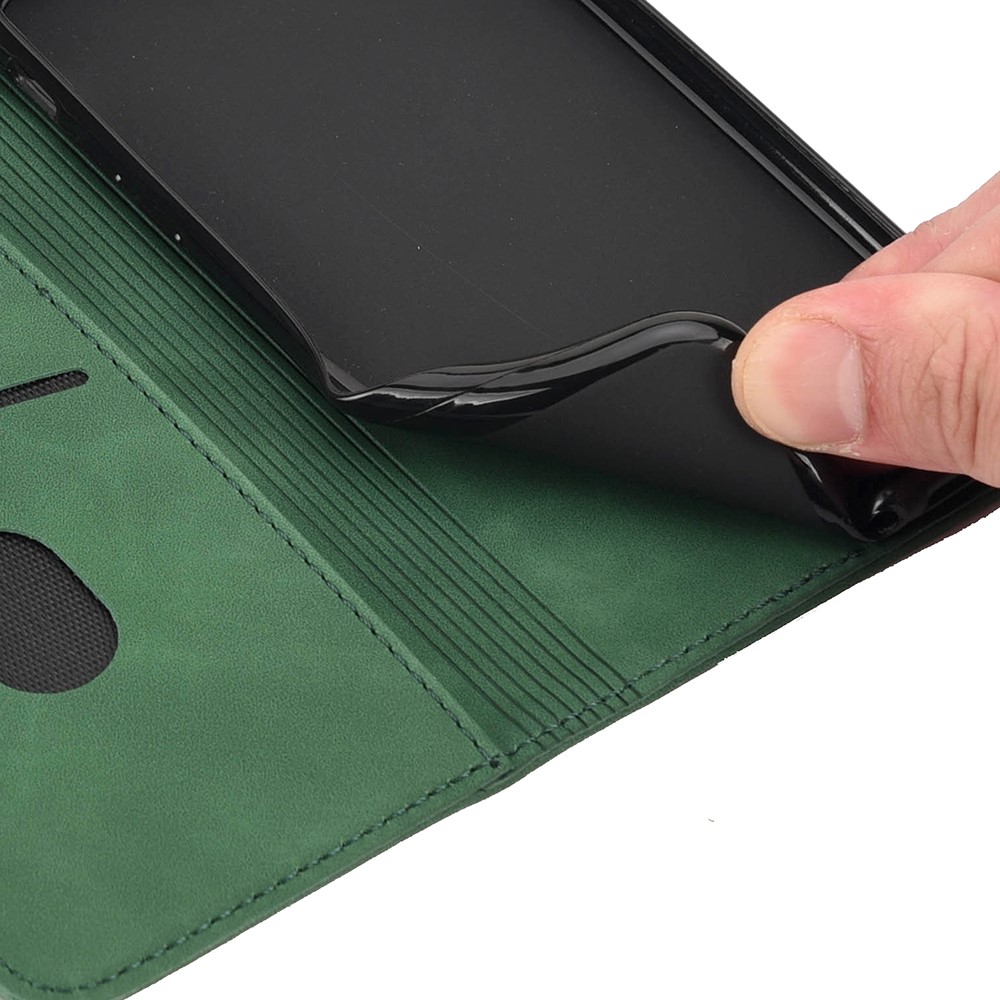 Color Splicing Full Protection Leather Stand Wallet Cover Phone Case for Xiaomi Redmi Note 11 5G/Poco M4 Pro 5G - Green-8