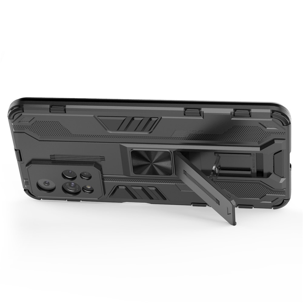 Kickstand Shockproof Dual Layer Hard PC Soft TPU Hybrid Protective Cover for Xiaomi Redmi Note 11 Pro / Note 11 Pro+ 5G - Black-2