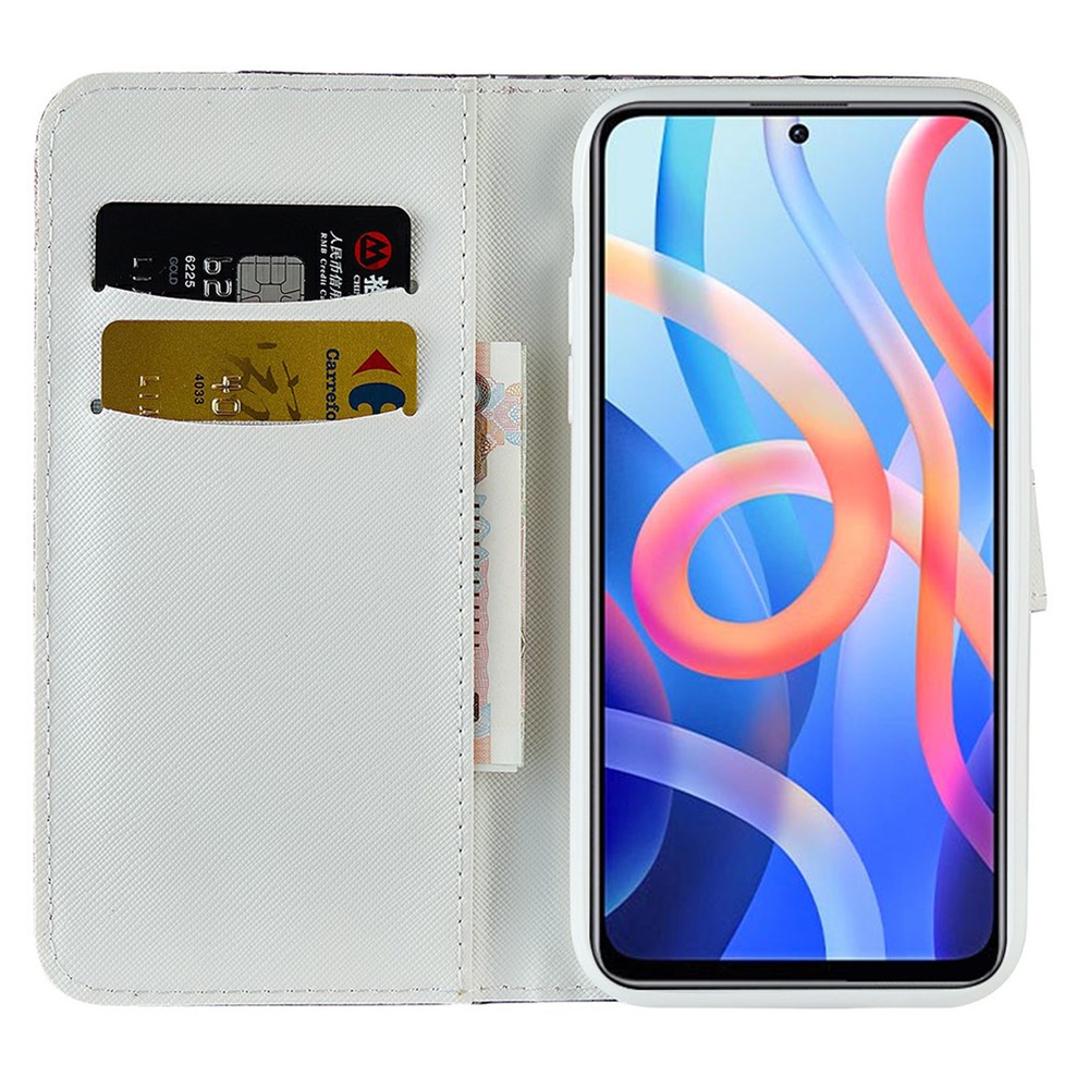 Crocodile Texture Glittery Powder Shockproof TPU+PU Leather Stand Wallet Case for Xiaomi Redmi Note 11 5G / Poco M4 Pro 5G - Purple-4