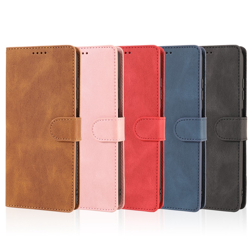 Scratch Resistant PU Leather Classic Stand Cover Flip Folio Wallet Phone Case with Strap for Xiaomi 11T / 11T Pro - Black-10