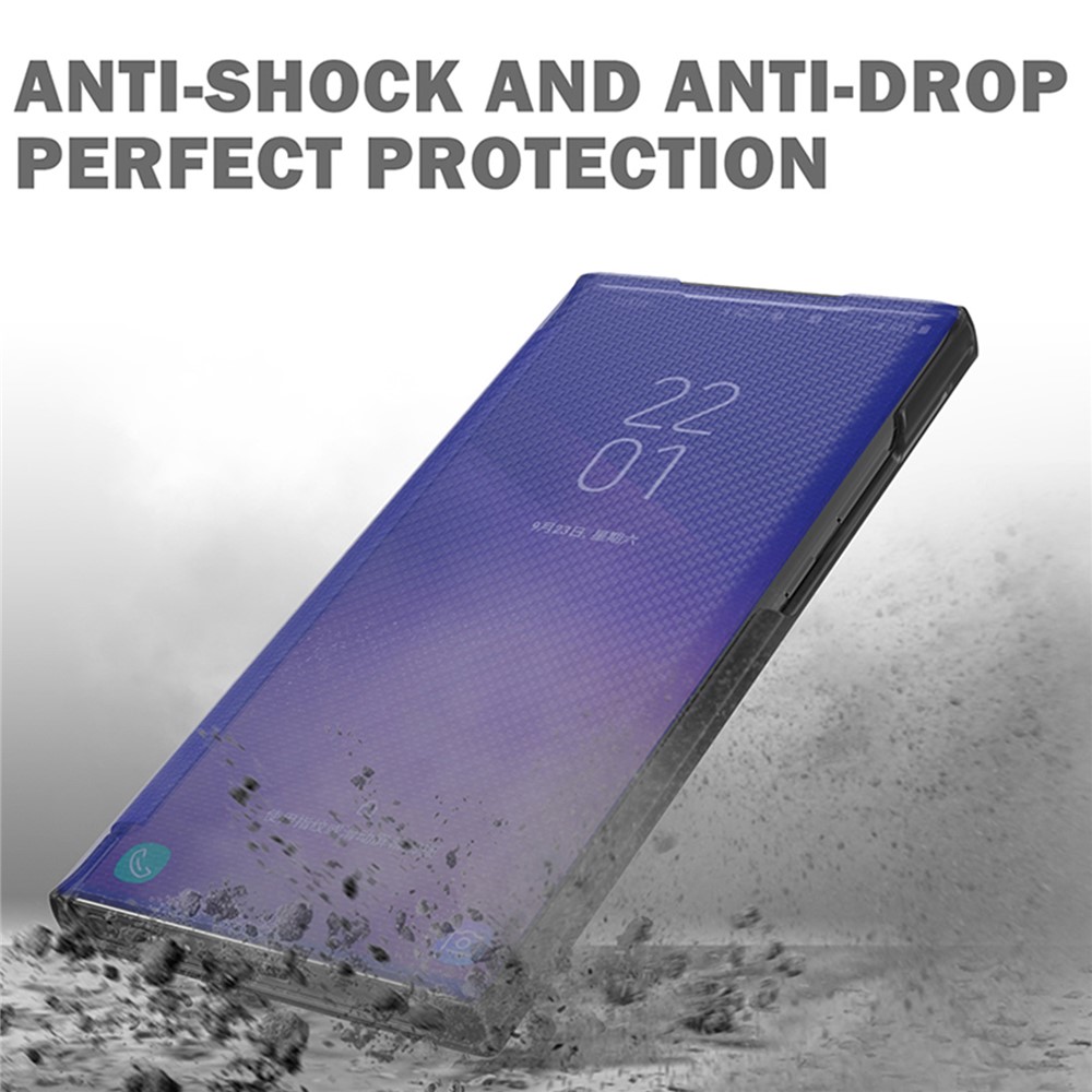 Carbon Fiber Texture Kickstand Hard PC Phone Cover with Translucent Message Checking Function for Xiaomi Redmi Note 11 Pro/Note 11 Pro+ - Red-5