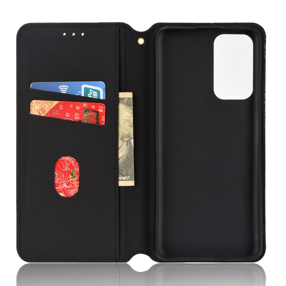 Patrón de Rombo 3D PU Cuero PU Cuero Billetera de la Carcasa Del Teléfono Protector Para Xiaomi Redmi Nota 11 5G (China) (MediaTek)/Redmi Nota 11T 5G/Redmi Note 11s 5G - Negro