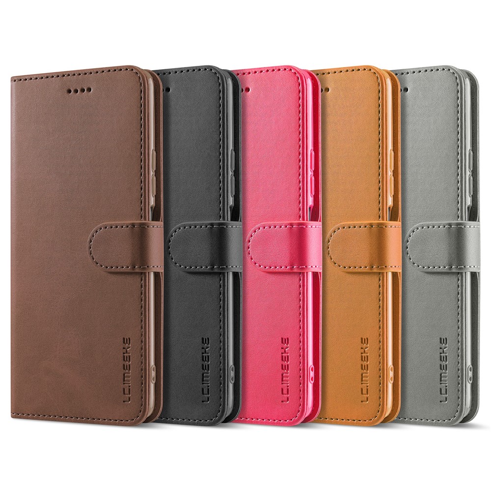 LC.IMEEKE PU Leather Wallet Case Hands-Free Stand Magnetic Closure Flip Cover for Xiaomi Redmi Note 11 Pro / Note 11 Pro+ - Black-10