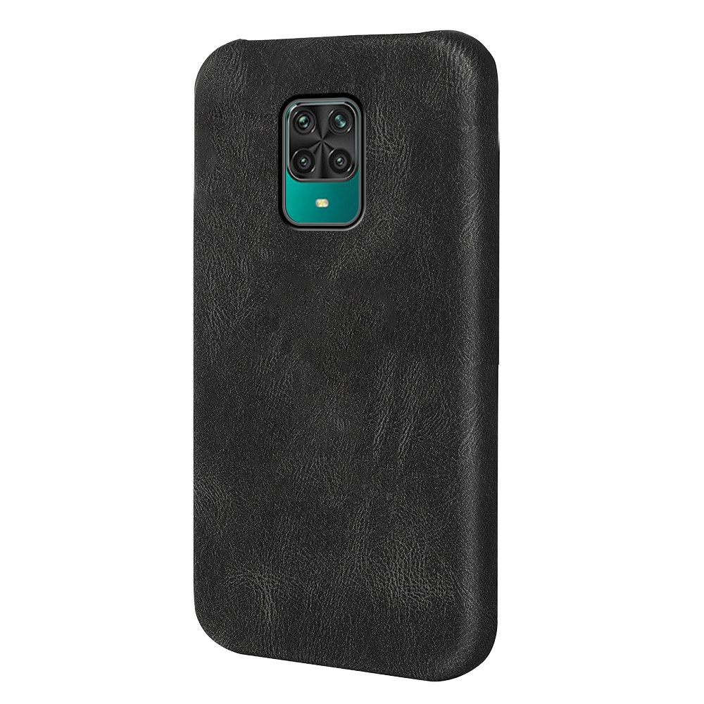Scratch-resistant Light Slim PU Leather Coated TPU Protective Phone Case for Xiaomi Redmi 9 Pro/Redmi 9 Pro Max/Redmi Note 9S - Black-2