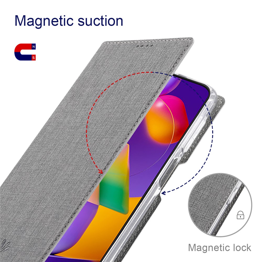 VILI DMX Series Anti-scratch Mobile Phone Bag Case PU Leather Stand Auto Magnetic Closed Phone Cover for Xiaomi Redmi Note 11 5G / Poco M4 Pro 5G - Grey-4