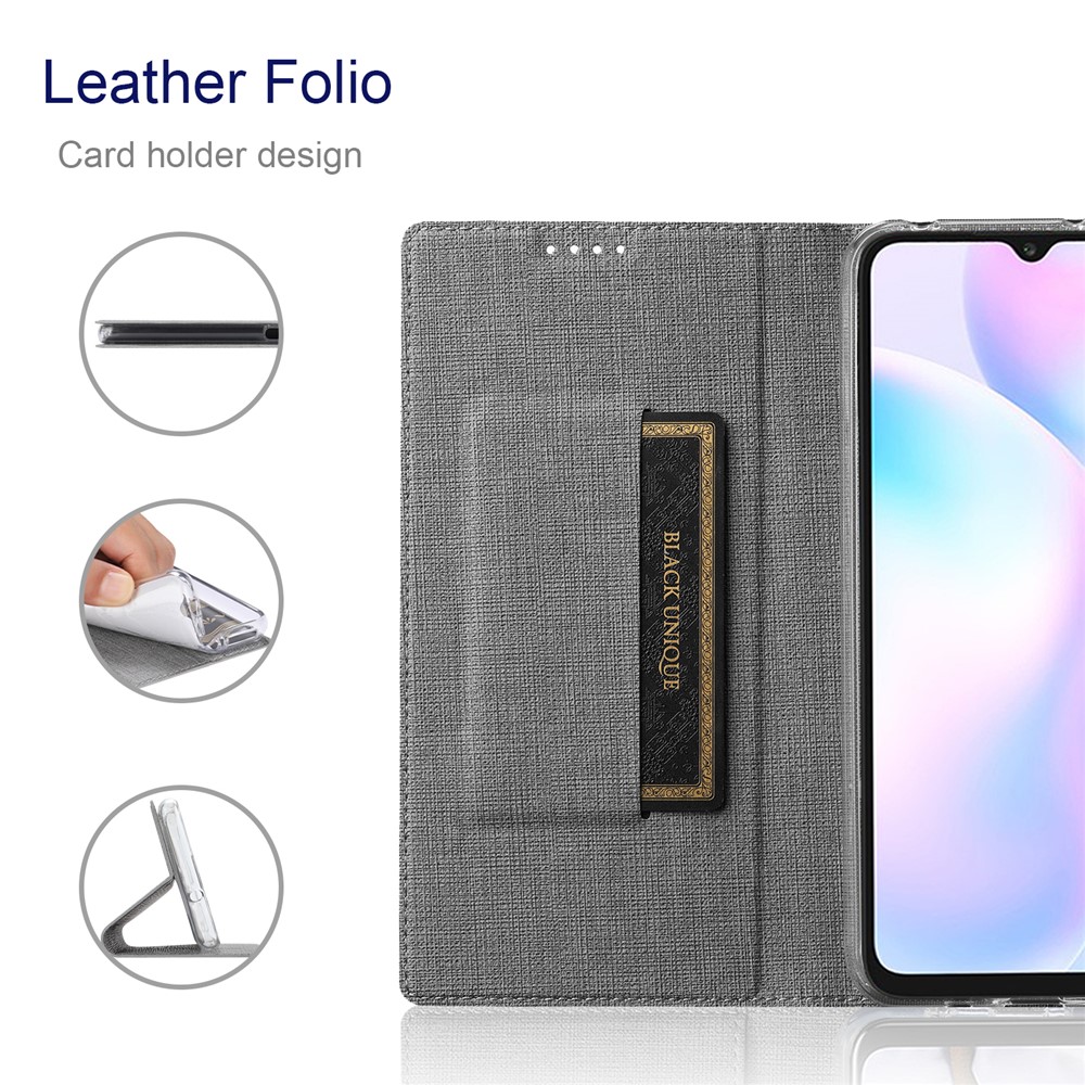 VILI DMX Series Anti-scratch Mobile Phone Bag Case PU Leather Stand Auto Magnetic Closed Phone Cover for Xiaomi Redmi Note 11 5G / Poco M4 Pro 5G - Grey-5