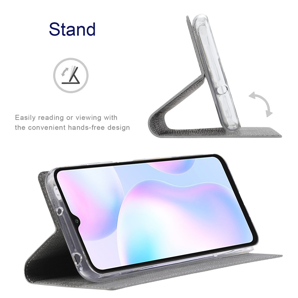 VILI DMX Series Anti-scratch Mobile Phone Bag Case PU Leather Stand Auto Magnetic Closed Phone Cover for Xiaomi Redmi Note 11 5G / Poco M4 Pro 5G - Grey-7
