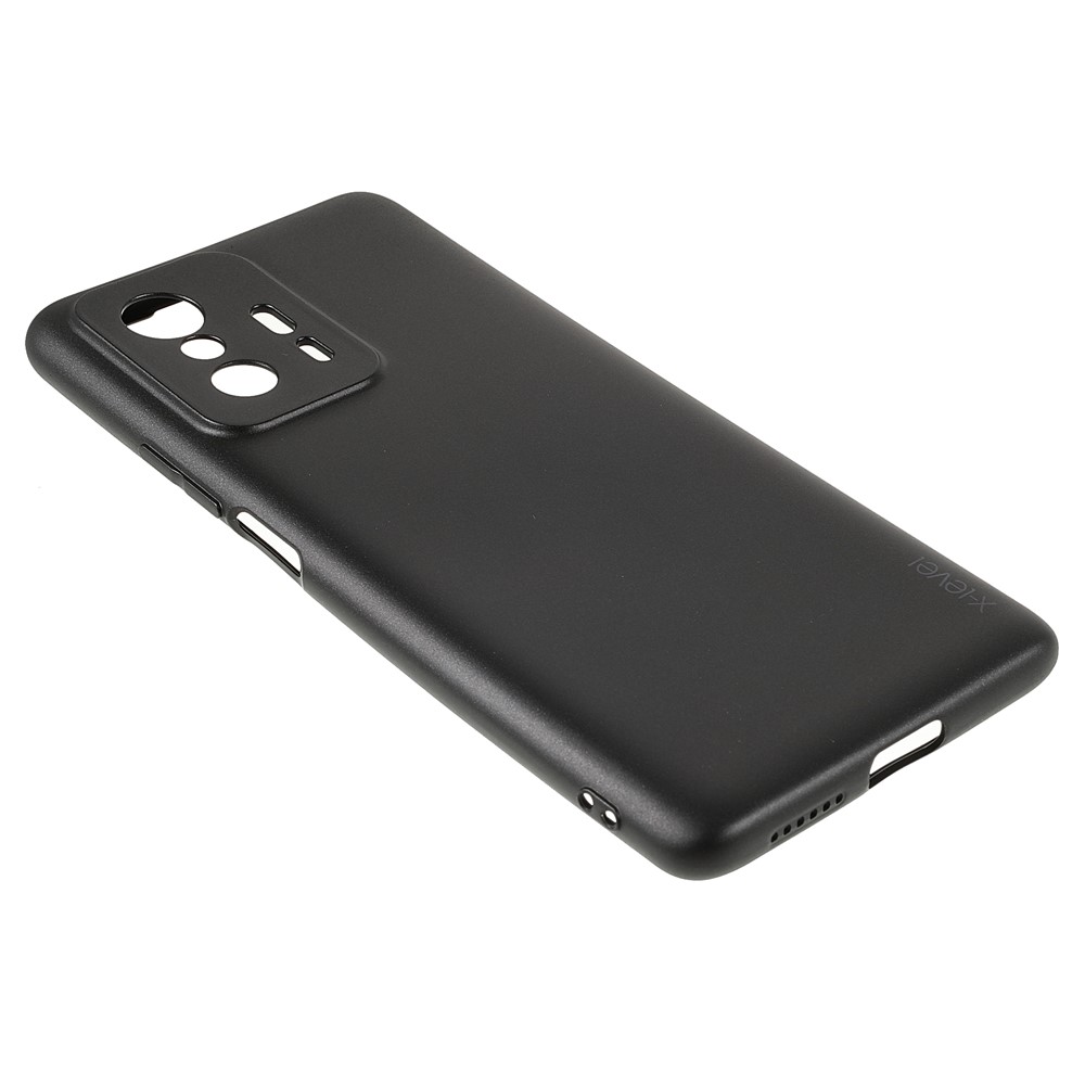 X-LEVEL Guardian Series Anti-fingerprint Matte Surface Phone Cover Flexible TPU Slim Phone Back Case for Xiaomi 11T/Xiaomi 11T Pro - Black-4