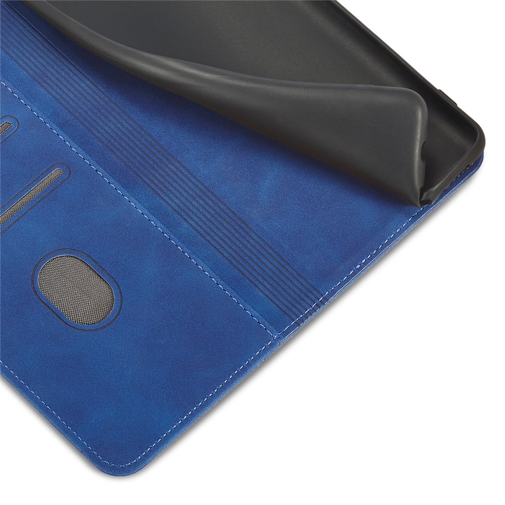 Double Edge-fold Sewing Design Case Automatic Closing Full Protection Leather Phone Cover for Xiaomi Redmi 10/Redmi 10 Prime - Blue-6