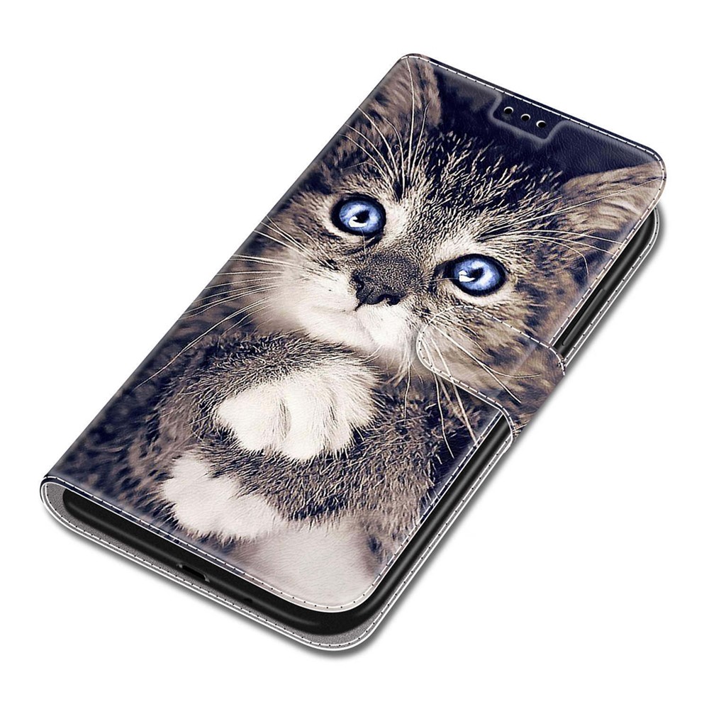 Stand Feature Wrist Strap Pattern Printing Leather Flip Case with Card Slots for Xiaomi Redmi Note 11 Pro / Note 11 Pro+ - Cat-6