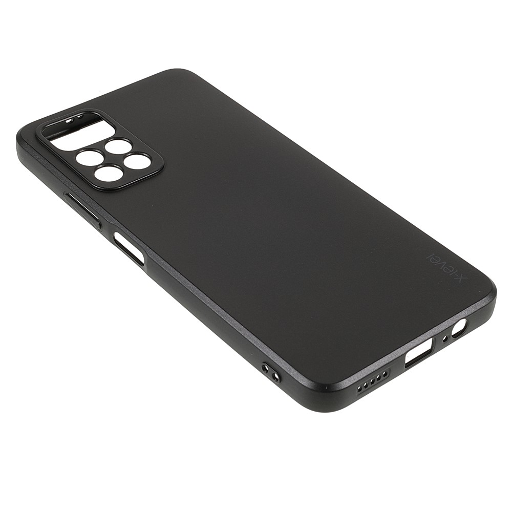 X-LEVEL Guardian Series Soft TPU Matte Finish Coating Back Protective Cover for Xiaomi Redmi Note 11 5G / Poco M4 Pro 5G - Black-4