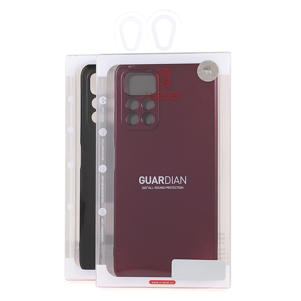 X-LEVEL Guardian Series Soft TPU Matte Finish Coating Back Protective Cover for Xiaomi Redmi Note 11 5G / Poco M4 Pro 5G - Black-9