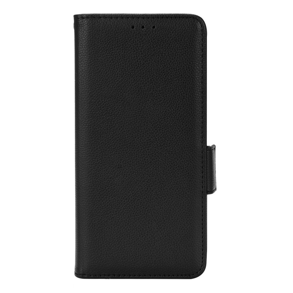 PU Peth + TPU Telefono TPU Drop-a Prova Antiscivolo Litchi Texture Stand Stand Cover Per Xiaomi Redmi Nota 10 5G/Redmi Nota 10T 5G/Poco M3 Pro 4G/5G - Nero