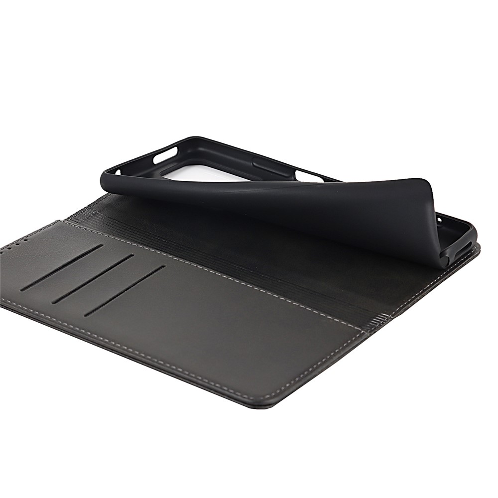 TPU+PU Leather Protective Cover Auto-absorbed Wallet Stand Design Phone Case for Xiaomi 11T/11T Pro - Black-9