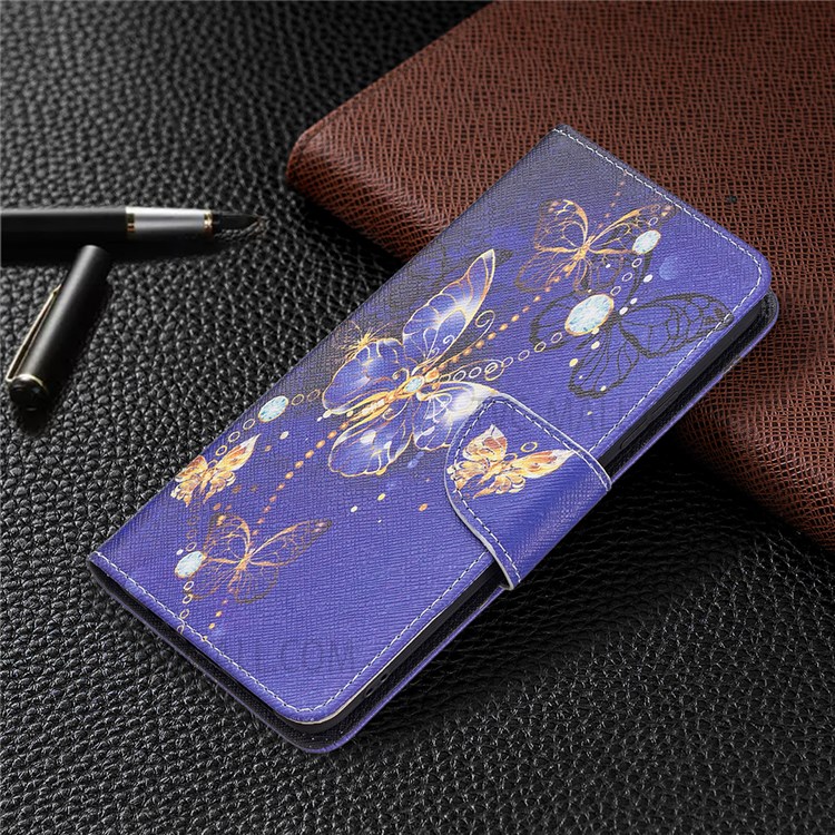 Pattern Printing Folio Flip Leather 360 Degree Protection Stand Wallet Phone Case for Xiaomi Redmi Note 11 5G/Note 11T 5G/Poco M4 Pro 5G - Purple Butterflies-6
