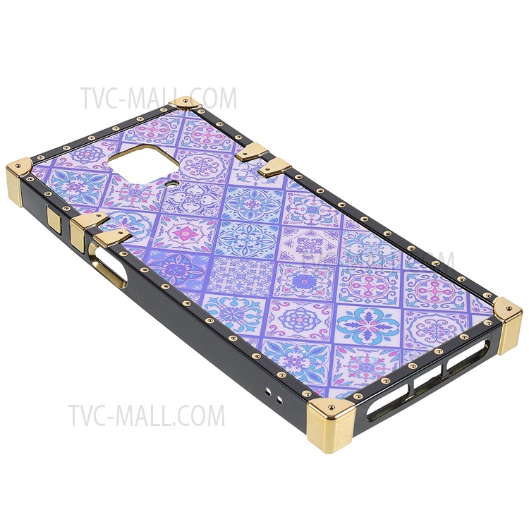 National Style Pattern Printing Glossy Surface Phone Shell Electroplating TPU Protector Cover for Xiaomi Redmi Note 9S/Note 9 Pro/Note 9 Pro Max - Blue and White Porcelain-4