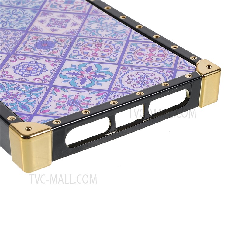 National Style Pattern Printing Glossy Surface Phone Shell Electroplating TPU Protector Cover for Xiaomi Redmi Note 9S/Note 9 Pro/Note 9 Pro Max - Blue and White Porcelain-5