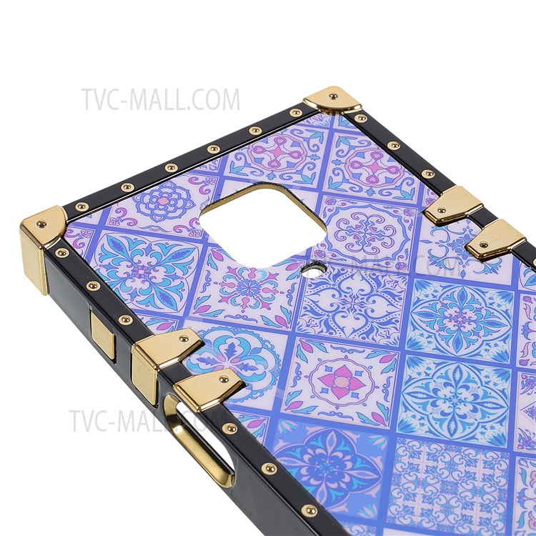National Style Pattern Printing Glossy Surface Phone Shell Electroplating TPU Protector Cover for Xiaomi Redmi Note 9S/Note 9 Pro/Note 9 Pro Max - Blue and White Porcelain-6