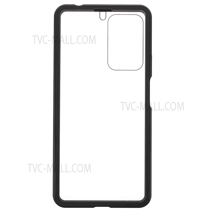 For Xiaomi Redmi Note 11 Pro/Note 11 Pro+ 360 Degree Full Cover Phone Case Metal Bumper + Double-sided Tempered Glass Shell with Magnetic Closure - Black-3