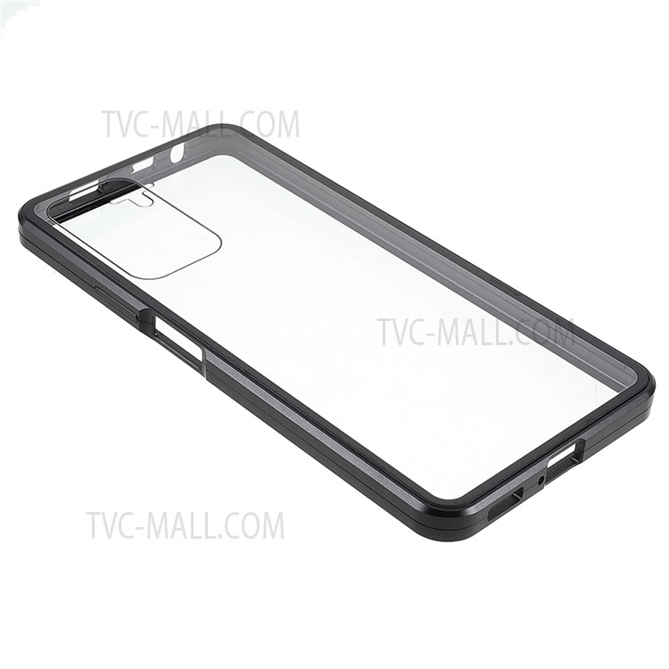 For Xiaomi Redmi Note 11 Pro/Note 11 Pro+ 360 Degree Full Cover Phone Case Metal Bumper + Double-sided Tempered Glass Shell with Magnetic Closure - Black-4