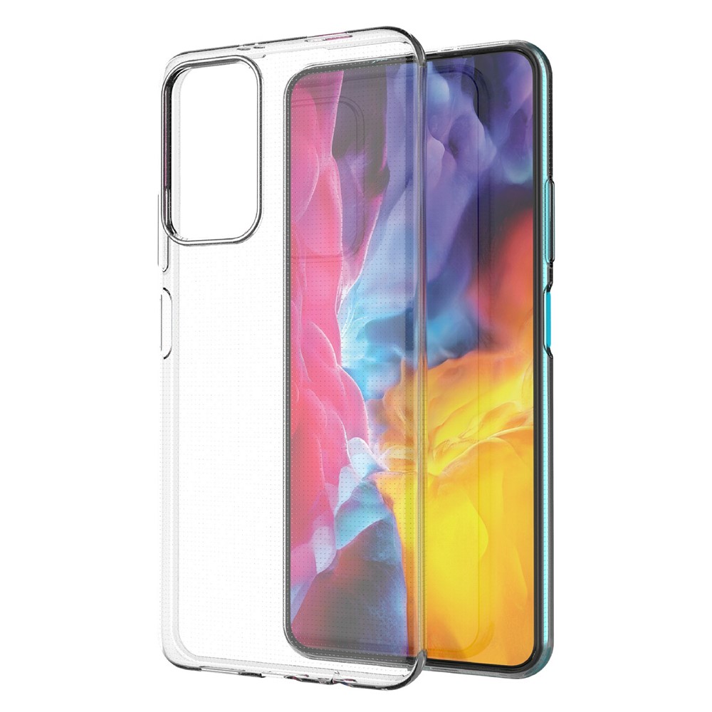 Fingerprint-proof Slim Clear Mobile Phone TPU Case Phone Cover for Xiaomi Redmi Note 11 5G / Xiaomi Poco M4 Pro 5G-3