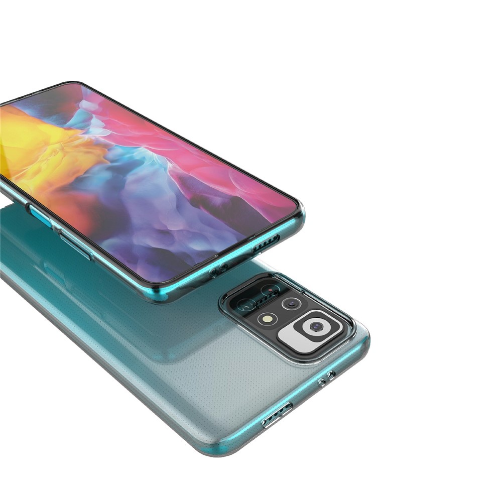 Fingerprint-proof Slim Clear Mobile Phone TPU Case Phone Cover for Xiaomi Redmi Note 11 5G / Xiaomi Poco M4 Pro 5G-5