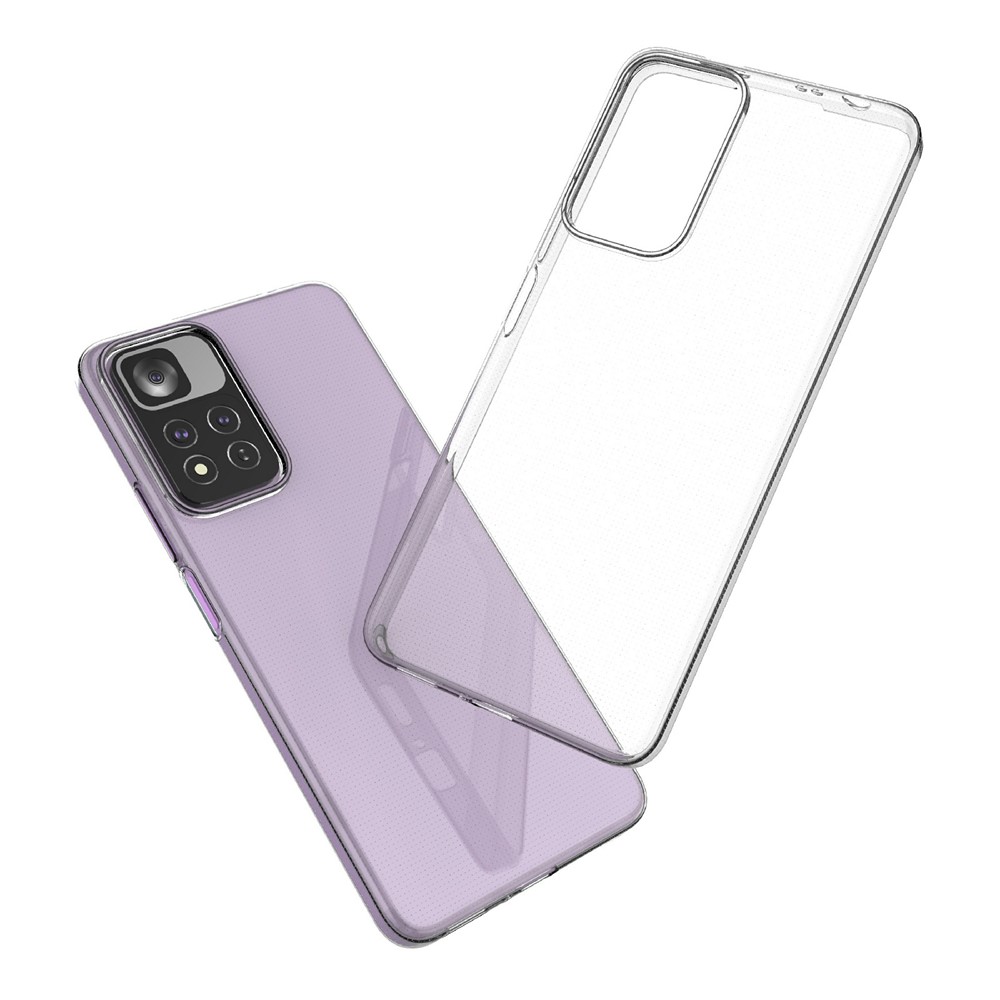 Ultra-thin TPU Clear Couvercle de Protection du Boîtier de Téléphone Mobile Clear Pour Xiaomi Redmi Note 11 Pro + 5G / Redmi Note 11 Pro 5G (chine) (MediaTek)