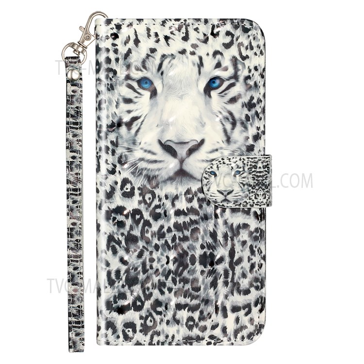 3D Creative Pattern Printing PU Leather Flip Wallet Phone Case Magnetic Shockproof Protective Cover with Stand Function for Xiaomi Redmi Note 11 Pro 5G / Note 11 Pro+ 5G - Leopard-2