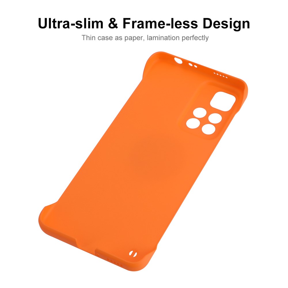 ENKAY Rubberized Finish Solid Color Frameless Matte Hard PC Protective Cover Mobile Phone Case for Xiaomi Redmi Note 11 Pro/Note 11 Pro+ - Black-4