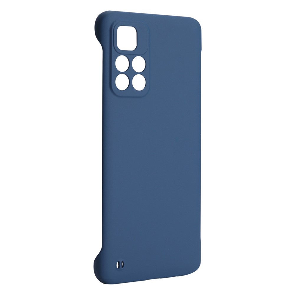 ENKAY Rubberized Finish Solid Color Frameless Matte Hard PC Protective Cover Mobile Phone Case for Xiaomi Redmi Note 11 Pro/Note 11 Pro+ - Dark Blue-1