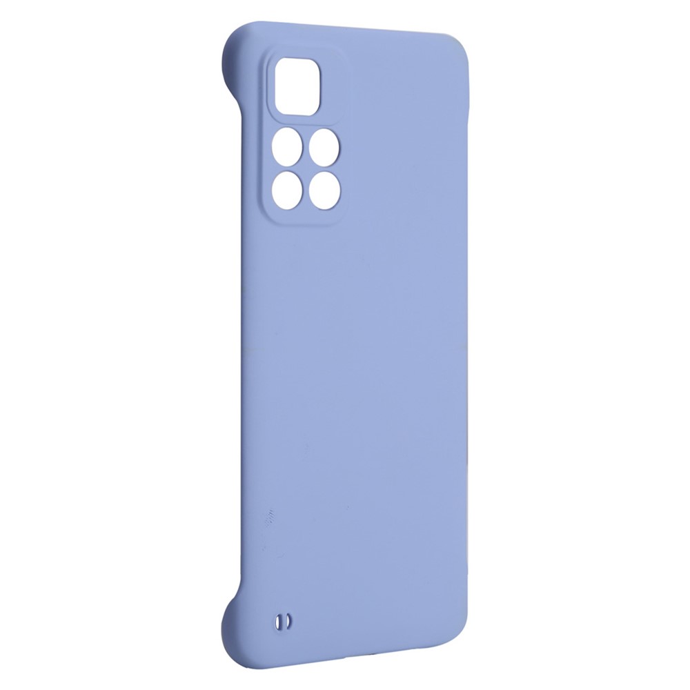 ENKAY Rubberized Finish Solid Color Frameless Matte Hard PC Protective Cover Mobile Phone Case for Xiaomi Redmi Note 11 Pro/Note 11 Pro+ - Purple-1