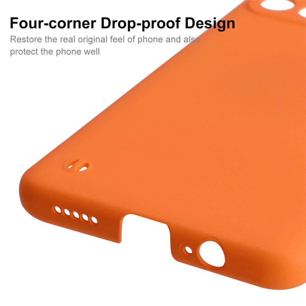 ENKAY Rubberized Matte Framless Incomplete Covering Hard PC Phone Case Shell for Xiaomi Redmi Note 11 5G/Poco M4 Pro 5G - Black-3