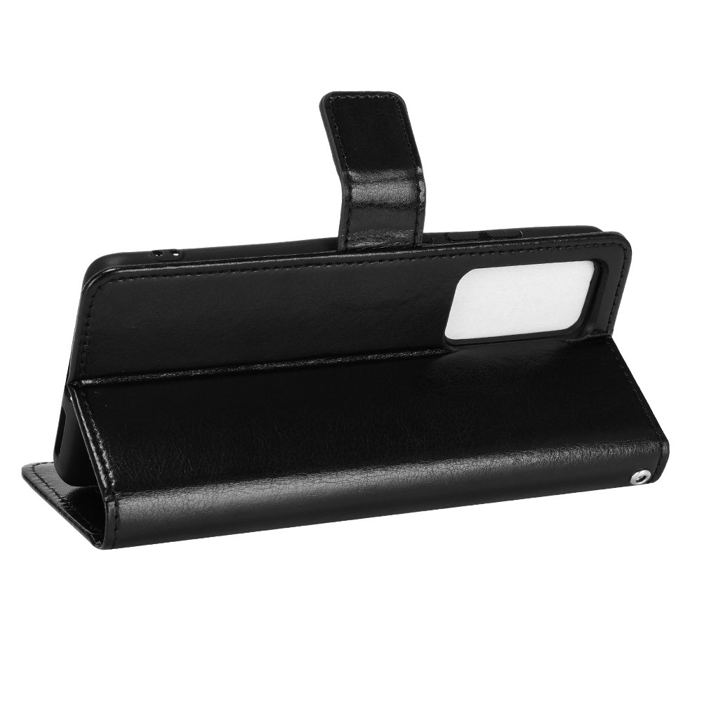 Crazy Horse Texture All-round Shockproof Stand Wallet PU Leather + TPU Case Phone Cover for Xiaomi 12/12X - Black-5