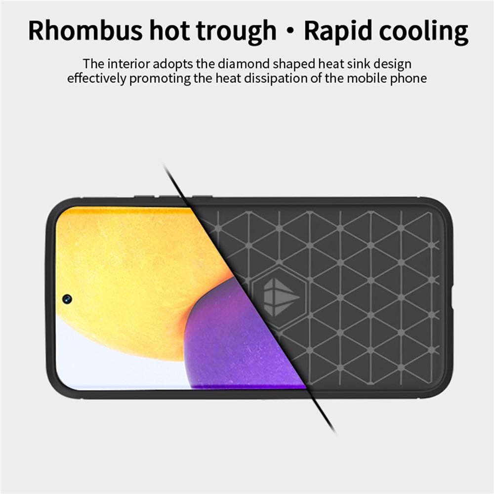 MOFI for Xiaomi 12/12X Phone Shell Carbon Fiber Texture Soft TPU Anti-scratch Brushed Surface Mobile Phone Case - Black-7