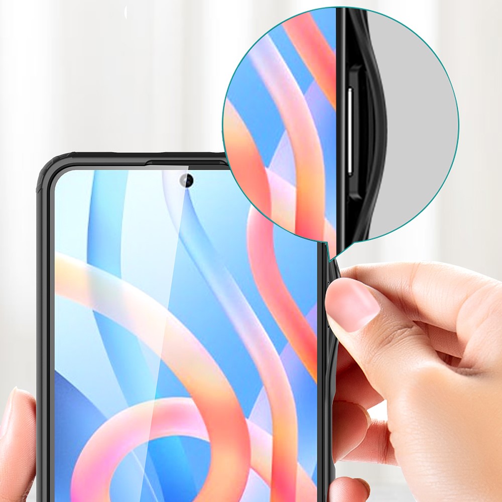 For Xiaomi Redmi Note 11 4G (Qualcomm)/Note 11S 4G Armor Series Matte Finish PC Back + Soft TPU Hybrid Cover Protective Phone Case - Black-7